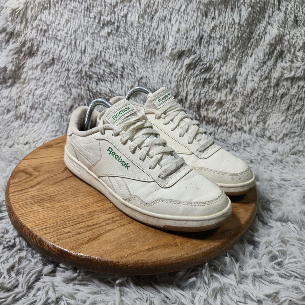 Reebok Court Advance Galaxy Shoes Men 8 Ivory Cream Green Casual Sneaker R30124M